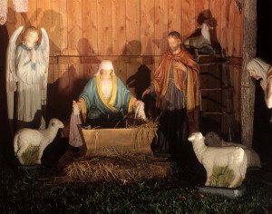 The Shepherds Visit Jesus In A Manger